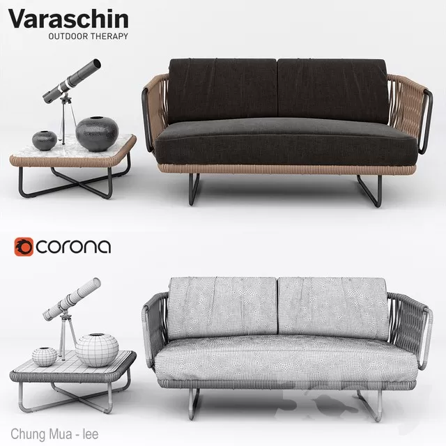 3DSKYFREE – LIVINGROOM - SOFA - LONG 3DS MAX MODELS