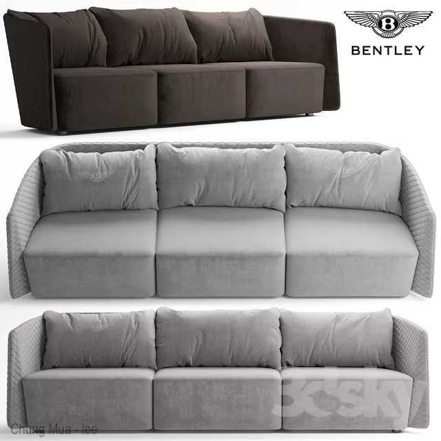 3DSKYFREE – LIVINGROOM - SOFA - LONG 3DS MAX MODELS