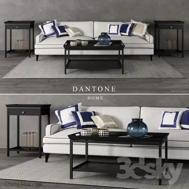 3DSKYFREE – LIVINGROOM - SOFA - LONG 3DS MAX MODELS