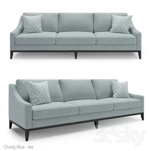 3DSKYFREE – LIVINGROOM - SOFA - LONG 3DS MAX MODELS