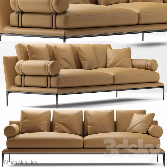 3DSKYFREE – LIVINGROOM - SOFA - LONG 3DS MAX MODELS
