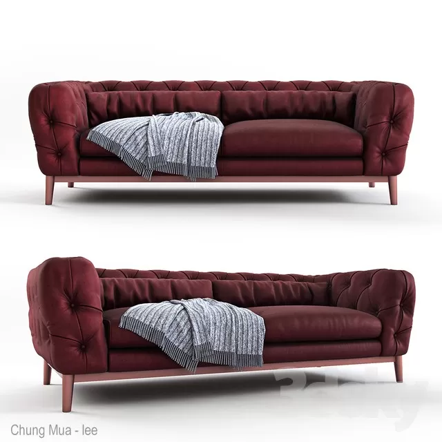 3DSKYFREE – LIVINGROOM - SOFA - LONG 3DS MAX MODELS