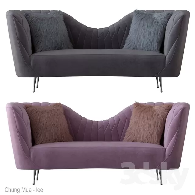 3DSKYFREE – LIVINGROOM - SOFA - LONG 3DS MAX MODELS