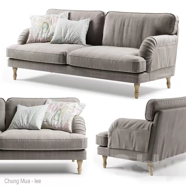 3DSKYFREE – LIVINGROOM - SOFA - LONG 3DS MAX MODELS