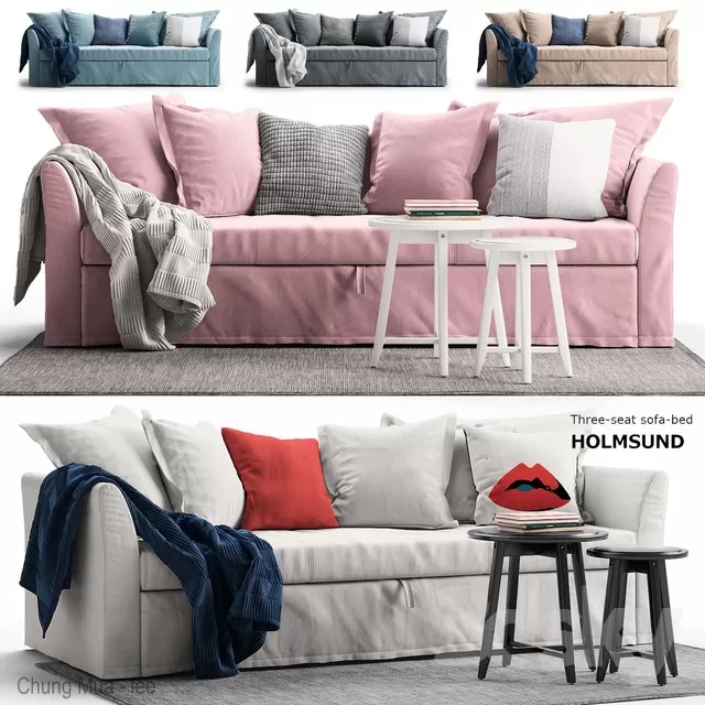 3DSKYFREE – LIVINGROOM - SOFA - LONG 3DS MAX MODELS
