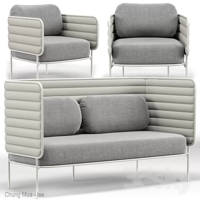 3DSKYFREE – LIVINGROOM - SOFA - LONG 3DS MAX MODELS