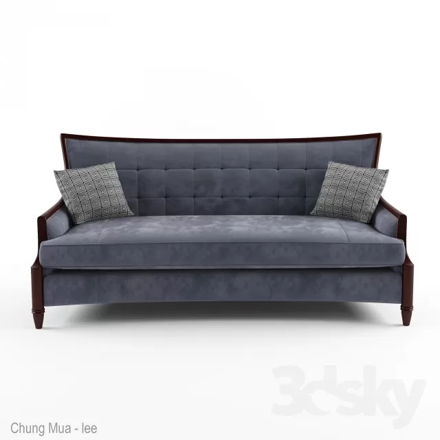 3DSKYFREE – LIVINGROOM - SOFA - LONG 3DS MAX MODELS