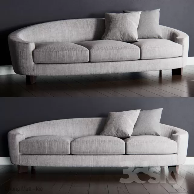 3DSKYFREE – LIVINGROOM - SOFA - LONG 3DS MAX MODELS