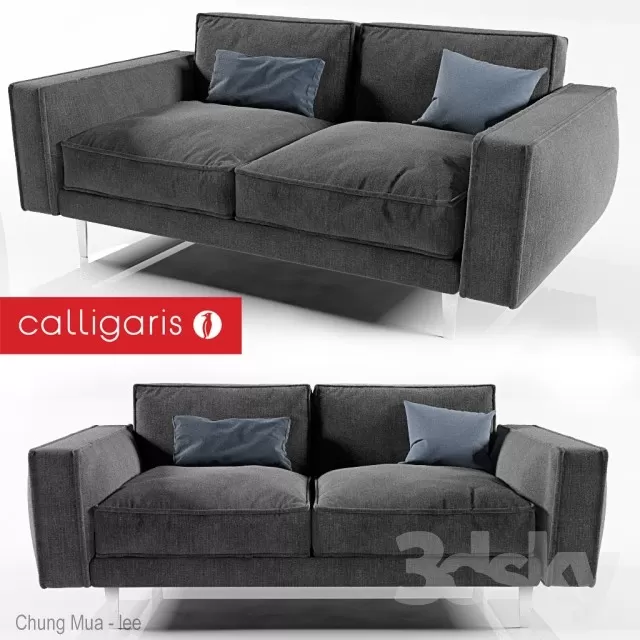 3DSKYFREE – LIVINGROOM - SOFA - LONG 3DS MAX MODELS