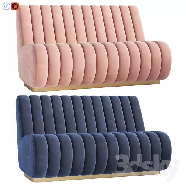 3DSKYFREE – LIVINGROOM - SOFA - LONG 3DS MAX MODELS