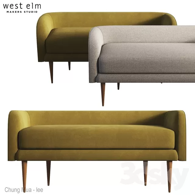 3DSKYFREE – LIVINGROOM - SOFA - LONG 3DS MAX MODELS