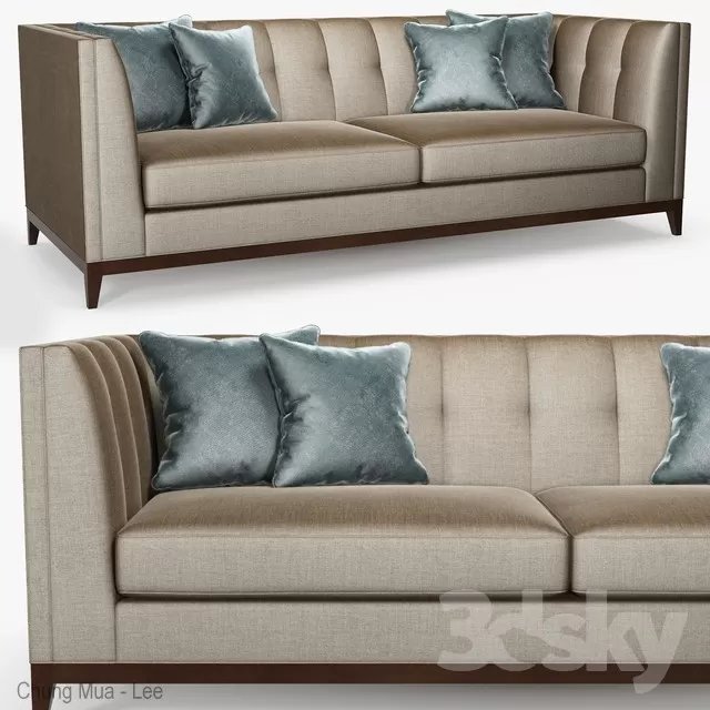 3DSKYFREE – LIVINGROOM - SOFA - LONG 3DS MAX MODELS