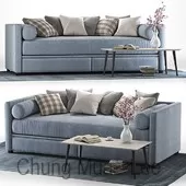 3DSKYFREE – LIVINGROOM - SOFA - LONG 3DS MAX MODELS