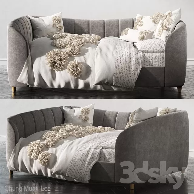 3DSKYFREE – LIVINGROOM - SOFA - LONG 3DS MAX MODELS