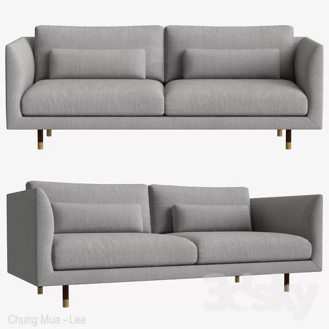 3DSKYFREE – LIVINGROOM - SOFA - LONG 3DS MAX MODELS