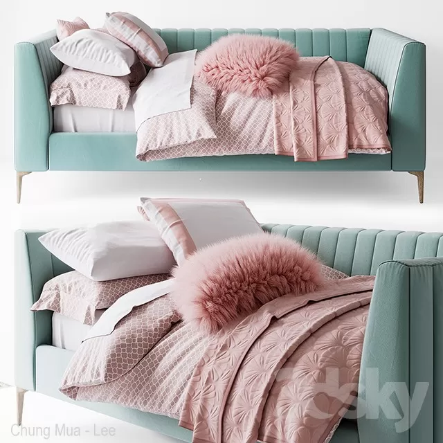 3DSKYFREE – LIVINGROOM - SOFA - LONG 3DS MAX MODELS