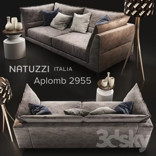 3DSKYFREE – LIVINGROOM - SOFA - LONG 3DS MAX MODELS