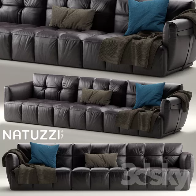 3DSKYFREE – LIVINGROOM - SOFA - LONG 3DS MAX MODELS