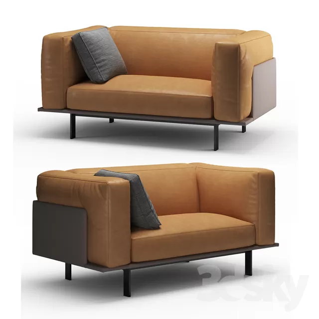 3DSKYFREE – LIVINGROOM - SOFA - LONG 3DS MAX MODELS