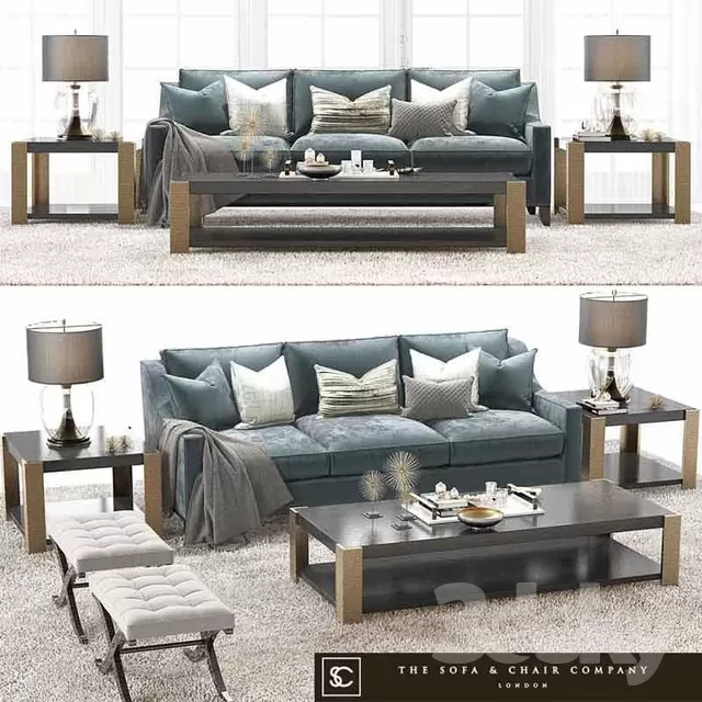 3DSKYFREE – LIVINGROOM - SOFA - LONG 3DS MAX MODELS