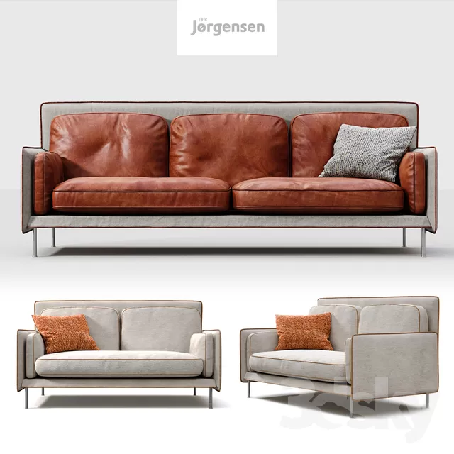 3DSKYFREE – LIVINGROOM - SOFA - LONG 3DS MAX MODELS