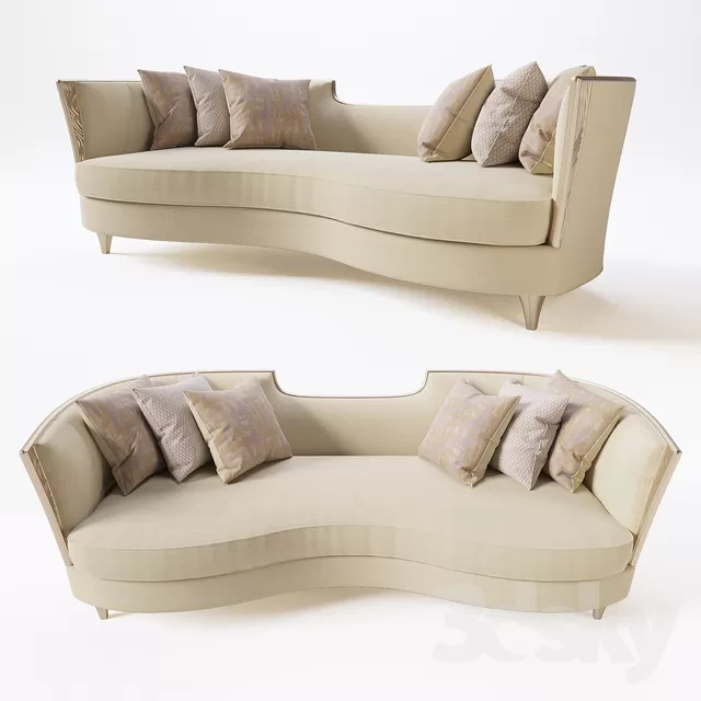 3DSKYFREE – LIVINGROOM - SOFA - LONG 3DS MAX MODELS
