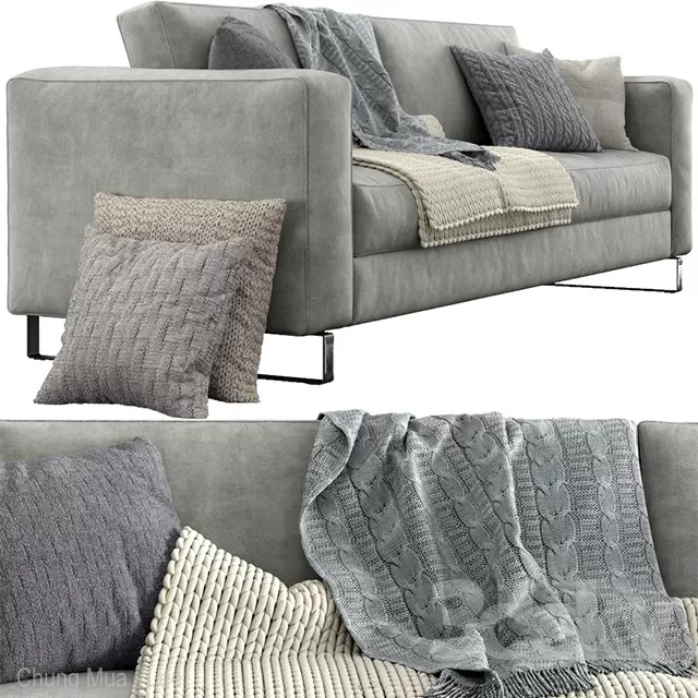 3DSKYFREE – LIVINGROOM - SOFA - LONG 3DS MAX MODELS