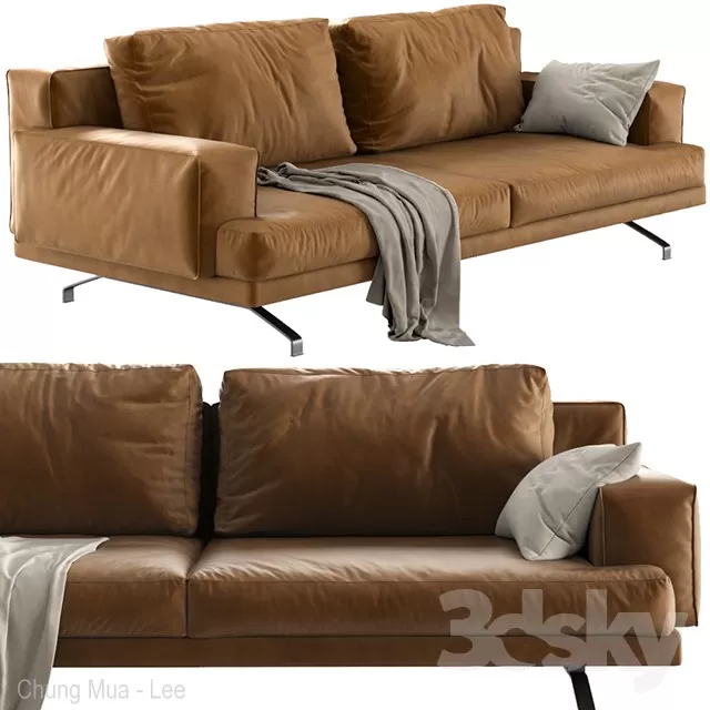 3DSKYFREE – LIVINGROOM - SOFA - LONG 3DS MAX MODELS