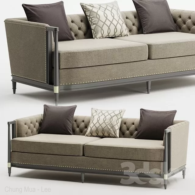 3DSKYFREE – LIVINGROOM - SOFA - LONG 3DS MAX MODELS