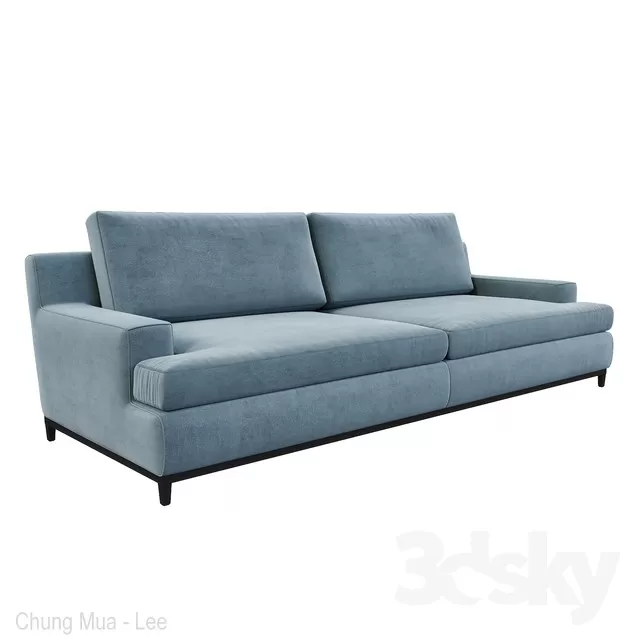 3DSKYFREE – LIVINGROOM - SOFA - LONG 3DS MAX MODELS