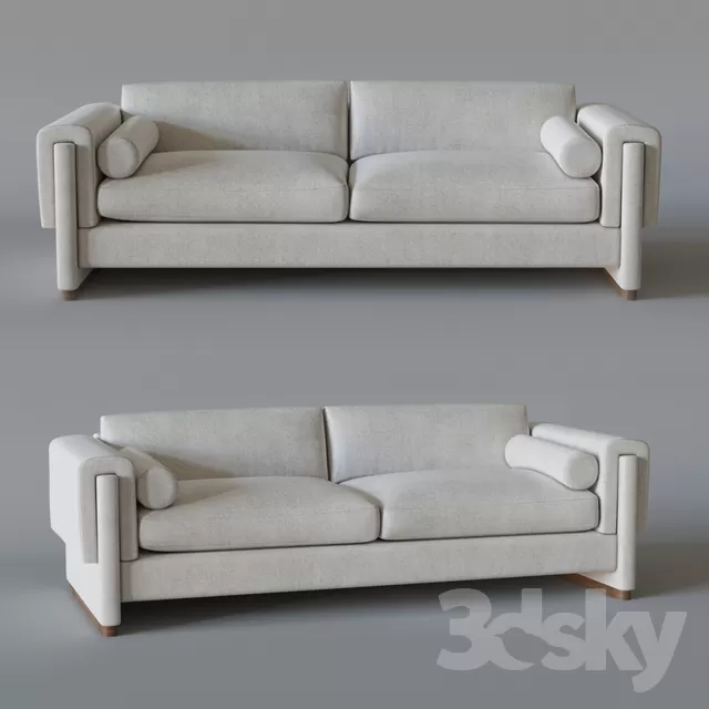 3DSKYFREE – LIVINGROOM - SOFA - LONG 3DS MAX MODELS