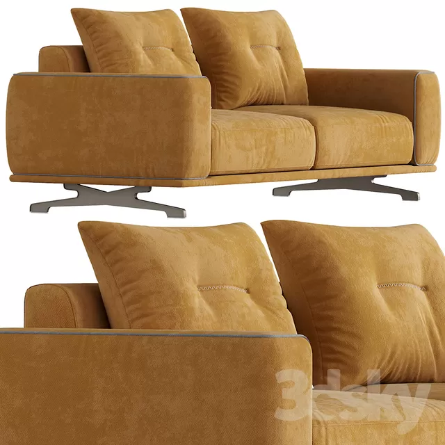 3DSKYFREE – LIVINGROOM - SOFA - LONG 3DS MAX MODELS