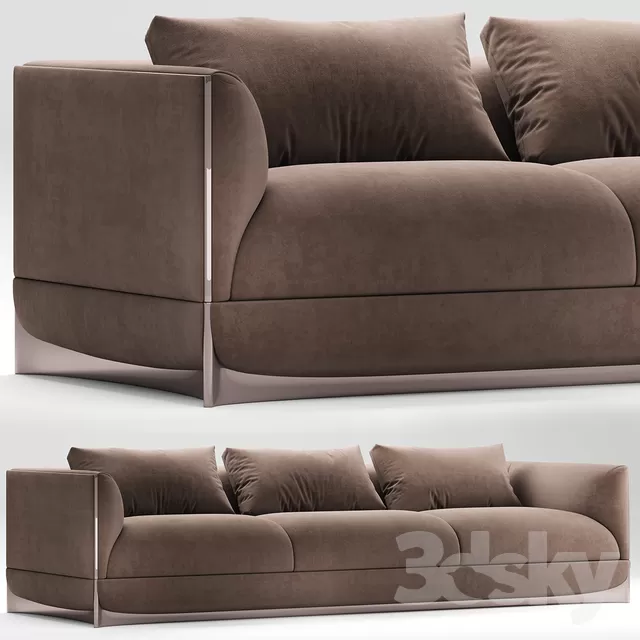 3DSKYFREE – LIVINGROOM - SOFA - LONG 3DS MAX MODELS