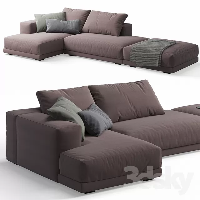 3DSKYFREE – LIVINGROOM - SOFA - SECTIONAL 3DS MAX MODELS