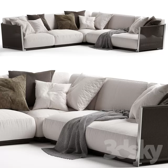 3DSKYFREE – LIVINGROOM - SOFA - SECTIONAL 3DS MAX MODELS