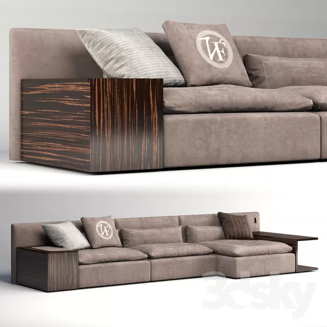 3DSKYFREE – LIVINGROOM - SOFA - SECTIONAL 3DS MAX MODELS