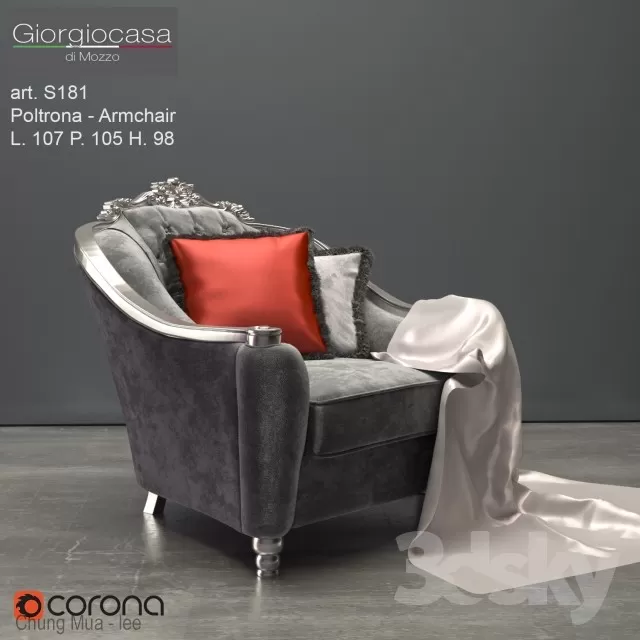 3DSKYFREE – LIVINGROOM - SOFA - SINGLE 3DS MAX MODELS