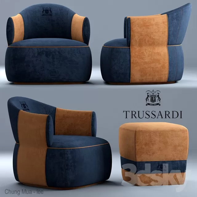 3DSKYFREE – LIVINGROOM - SOFA - SINGLE 3DS MAX MODELS