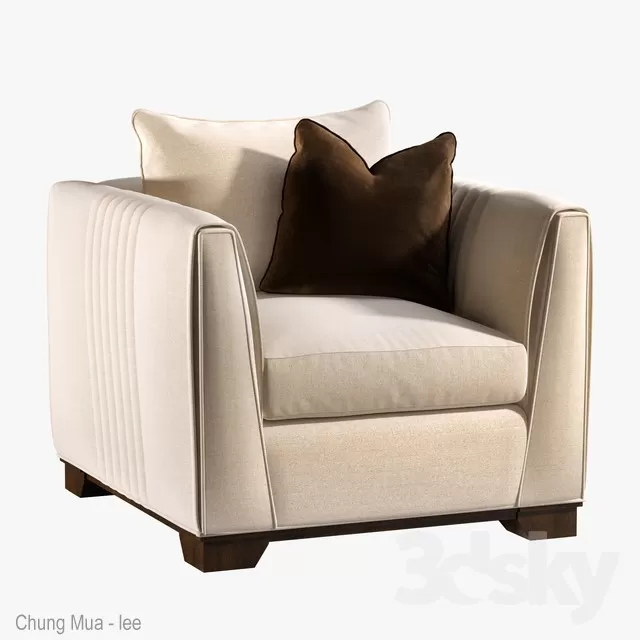 3DSKYFREE – LIVINGROOM - SOFA - SINGLE 3DS MAX MODELS