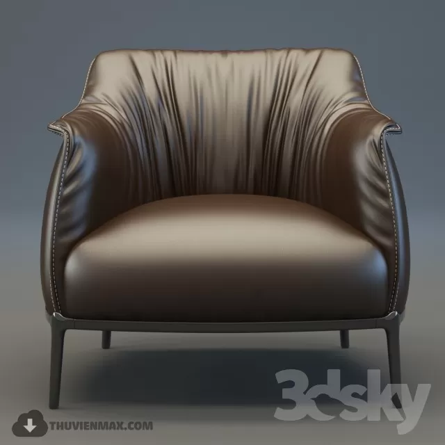 3DSKYFREE – LIVINGROOM - SOFA - SINGLE 3DS MAX MODELS
