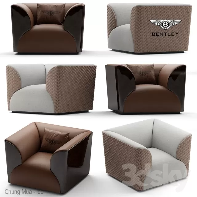 3DSKYFREE – LIVINGROOM - SOFA - SINGLE 3DS MAX MODELS