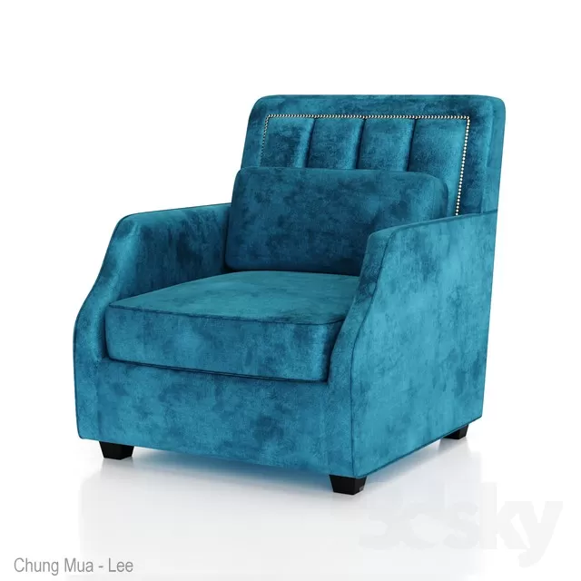 3DSKYFREE – LIVINGROOM - SOFA - SINGLE 3DS MAX MODELS