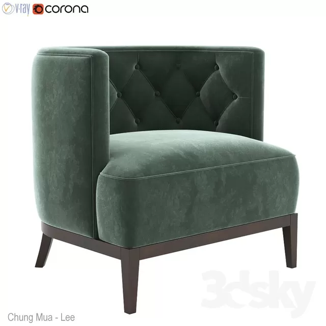 3DSKYFREE – LIVINGROOM - SOFA - SINGLE 3DS MAX MODELS