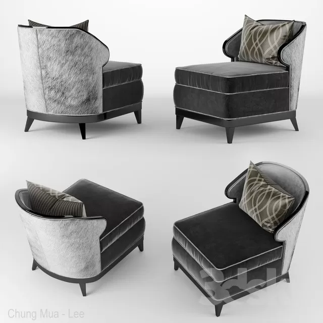 3DSKYFREE – LIVINGROOM - SOFA - SINGLE 3DS MAX MODELS