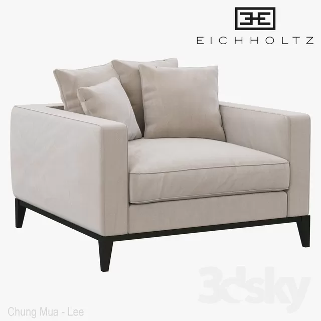 3DSKYFREE – LIVINGROOM - SOFA - SINGLE 3DS MAX MODELS