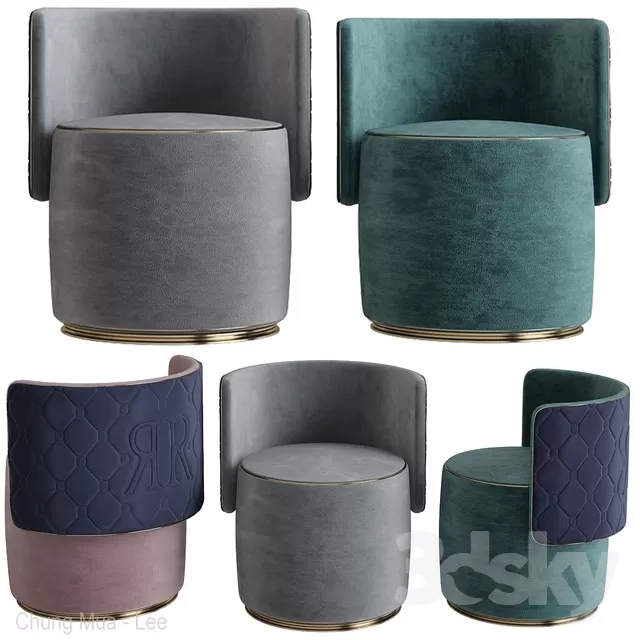 3DSKYFREE – LIVINGROOM - SOFA - SINGLE 3DS MAX MODELS