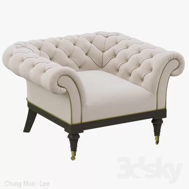 3DSKYFREE – LIVINGROOM - SOFA - SINGLE 3DS MAX MODELS