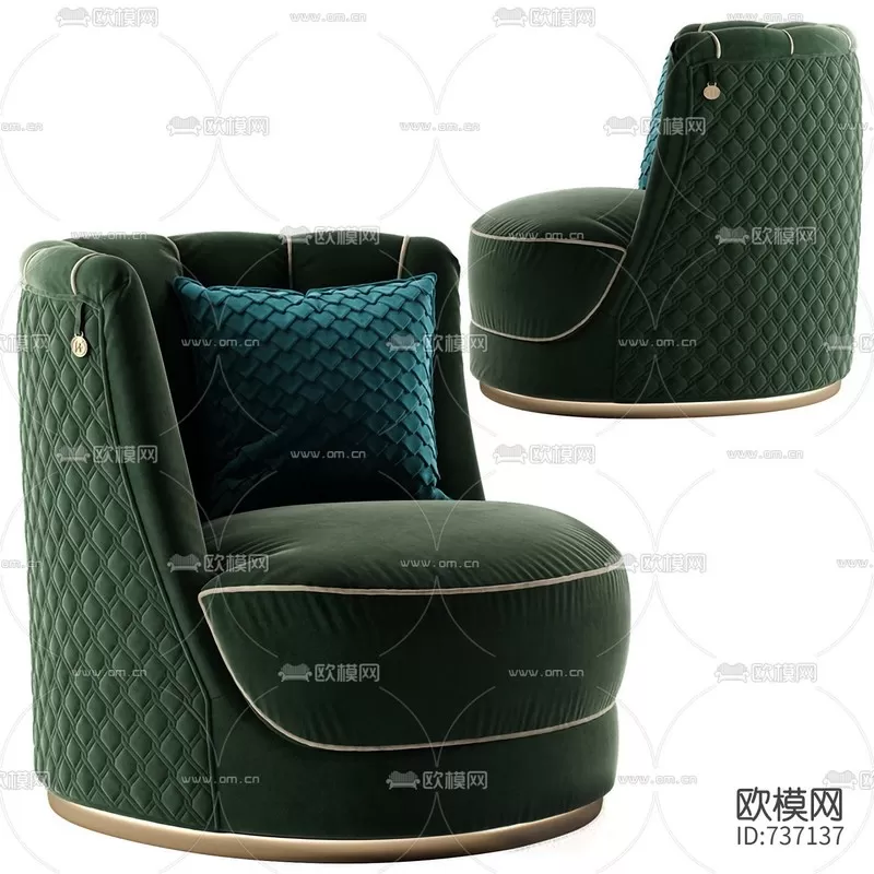 3DSKYFREE – LIVINGROOM - SOFA - SINGLE 3DS MAX MODELS