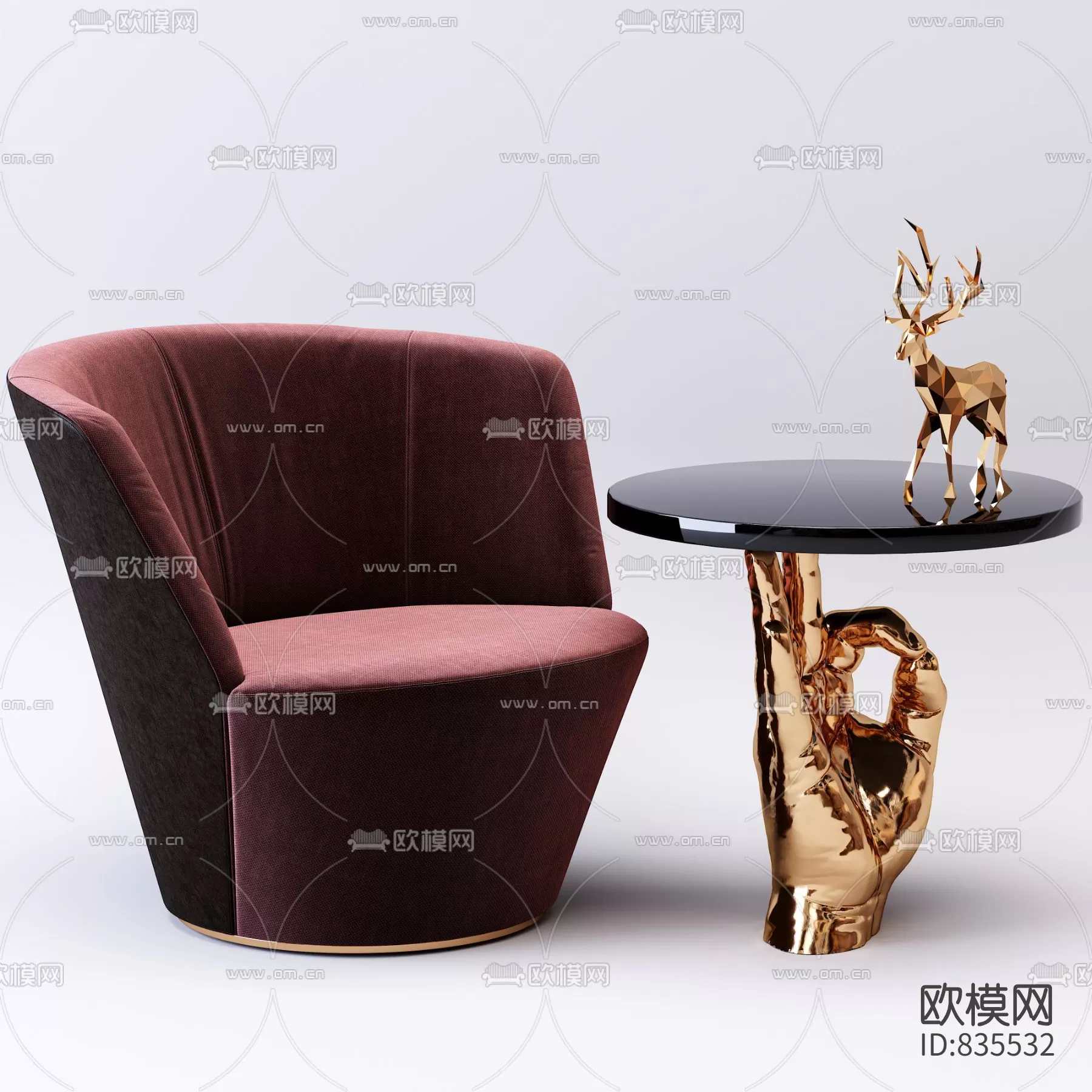 3DSKYFREE – LIVINGROOM - SOFA - SINGLE 3DS MAX MODELS