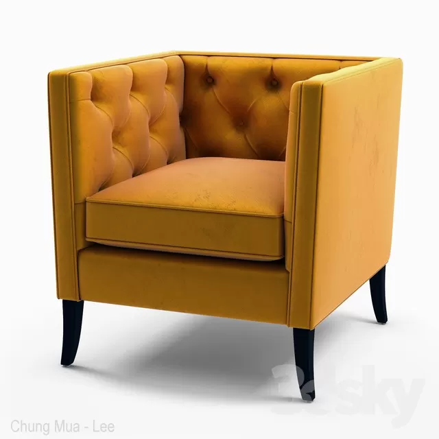 3DSKYFREE – LIVINGROOM - SOFA - SINGLE 3DS MAX MODELS